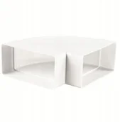 Rury i kanały wentylacyjne - Vents Kolano Kanału Wentylacyjnego 90st Poziom 120x60mm - miniaturka - grafika 1