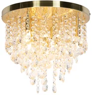 Lampy sufitowe - QAZQA Klasyczna lampa sufitowa złoty / mosiądz 35 cm - Medusa - miniaturka - grafika 1