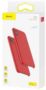 Baseus Original LRS | Cienkie etui case pokrowiec ochronny do Apple iPhone XR | Czerwony WIAPIPH61-ASL09 - Etui i futerały do telefonów - miniaturka - grafika 13