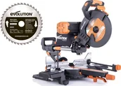 Piły elektryczne - EVOLUTION Ukośnica uniwersalna z posuwem EVO-R255SMS-DBP-2PACK - miniaturka - grafika 1