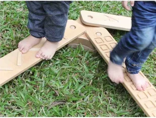 Masterkidz Trening Balansu Równowagi Drewniane Deseczki Masterkidz ME06677 - Mały majsterkowicz - miniaturka - grafika 4