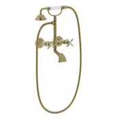 Baterie wannowe i prysznicowe - Tres Clasic wannowa stare złoto mat 24217601LM - miniaturka - grafika 1