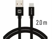 Kable USB - Kabel Swissten 2M 3A Typ C - miniaturka - grafika 1