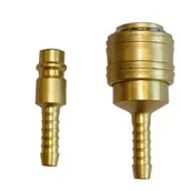 Akcesoria pneumatyczne - Gude Szybkozłącze wtyk ze złączką węża 9 mm zestaw - miniaturka - grafika 1