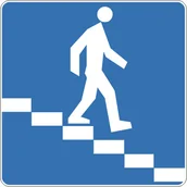 Wyposażenie miejsc publicznych - Znak drogowy informacyjny D-35 Przejście podziemne dla pieszych - miniaturka - grafika 1