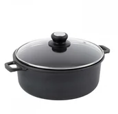 Garnki - De Buyer Choc Extreme 4,7 L Czarny Garnek Aluminiowy Z Pokrywką - miniaturka - grafika 1