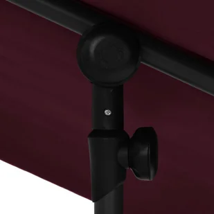 vidaXL Parasol ogrodowy na słupku aluminiowym, 2x1,5 m, bordo vidaXL - Parasole ogrodowe - miniaturka - grafika 6