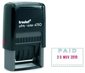 Pieczątki - Trodat Printy datę stempel "Paid" tekstu Niebieski Czerwony 4750/L2 - miniaturka - grafika 1