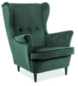 Fotele - Signal Fotel LORD Bluvel 78 ciemnozielony - miniaturka - grafika 1