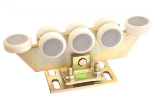 Wózek 8-rolkowy 80x80x5 tworzywo wahliwy - Akcesoria do bram - miniaturka - grafika 2