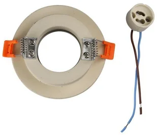 v-tac Oprawa Oczko V-TAC GIPS BETON GU10 Okrągła Wpuszczana Biały/Chrom VT-862 - Oprawy, klosze i abażury - miniaturka - grafika 5