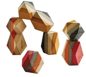 Klocki - Plan Toys klocki Kamienie geometryczne - miniaturka - grafika 1