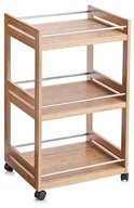 Szafki do salonu - Zeller 13591 szafka z wózkiem, Bamboo/metal/45.7 X 38 X 76 13591 - miniaturka - grafika 1