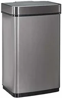 Kosze na śmieci - Relaxdays kosz na śmieci z czujnikiem, 60 l, kosz na śmieci, kosz na śmieci ze stali nierdzewnej, z czujnikiem ruchu, na baterie, szary - miniaturka - grafika 1