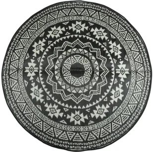 Esschert Design Dywan zewnętrzny, 180 cm, czarno-biały, OC18 Esschert Design - Dywany zewnętrzne - miniaturka - grafika 2