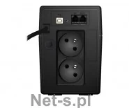 Listwy zasilające - PowerWalker UPS POWER WALKER LINE-INTERACTIVE 650VA 2X 230V PL OUT RJ11 IN/OUT LCD (VI 650 LCD) - miniaturka - grafika 1