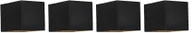 Lampy ścienne - QAZQA Zestaw 4 x nowoczesny kinkiet czarny - Transfer - miniaturka - grafika 1