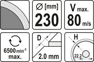 Yato TARCZA DIAMENTOWA 230MM DO CIĘCIA I SZLIFOWANIA CERAMIKI YT-59975 ZYSKAJ RABAT 30 ZŁ YT-59975 - Tarcze do pił - miniaturka - grafika 3