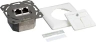 Wtyczki i adaptery - LogiLink Gniazdo podtynkowe kat.6 2 x RJ45 STP NP0023 - miniaturka - grafika 1