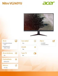 Acer Nitro VG240YUBMIIPx23,8" czarny (UM.QV0EE.007) - Monitory - miniaturka - grafika 6