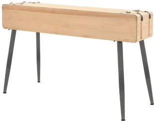 vidaXL Stolik konsola, lite drewno jodłowe, 115 x 40,5 x 76 cm - Konsole i sekretarzyki - miniaturka - grafika 5