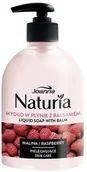 Kremy i maski do rąk - Joanna Naturia Liquid Soap With Balm Malina 500ml 94379-uniw - miniaturka - grafika 1