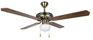 Wentylatory sufitowe - Orbegozo CL wentylator sufitowy z zamkiem, 4 łopaty wirnika odwracania Bar, światło o średnicy 132 cm, 3 prędkości i mocy 60 W, brązowy - miniaturka - grafika 1