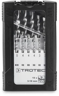TROTEC Zestaw wierteł do kamienia, 15-częściowy - Akcesoria do elektronarzędzi - miniaturka - grafika 2