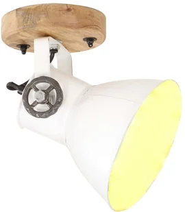 VidaXL Industrialne lampy na ścianę/sufit 2 szt., białe, 20x25 cm, E27 320519  VidaXL - Lampy sufitowe - miniaturka - grafika 3