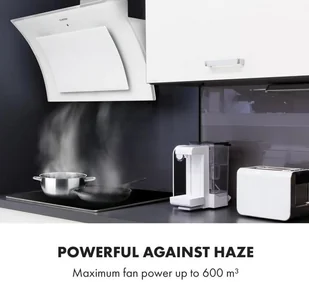 Klarstein Sabia 90 Biały (CGCH2-Sabia-90-WH) - Okapy kuchenne - miniaturka - grafika 7