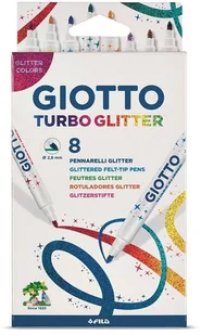 Giotto Flamastry Turbo Glitter 8 sztuk Fila - Przybory szkolne - miniaturka - grafika 3
