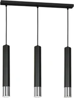 Lampy sufitowe - Luminex Żyrandol Nest chrome/black 3 1057 - miniaturka - grafika 1