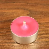 Świece - Magoi Agni Tealight - różowa świeca z wosku (herbaciarka) drim82 - miniaturka - grafika 1