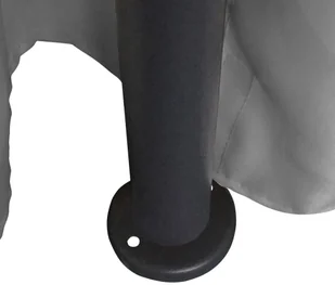 Okrągła altana z zasłonami, 3,5 x 2,7 m, antracytowa - Altany ogrodowe - miniaturka - grafika 7