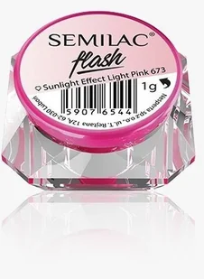 Semilac FLASH SUNLIGHT EFFECT NR 673 LIGHT PINK - Ozdoby do paznokci Semilac FLASH SUNLIGHT EFFECT NR 673 LIGHT PINK - Ozdoby do paznokci - miniaturka - grafika 1