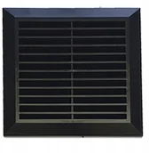 Kratki wentylacyjne - Parkanex Wentylacyjna 170x170 Fi 100 Z Siatką Czarna - miniaturka - grafika 1