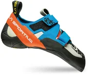 Sprzęt wspinaczkowy - La Sportiva Otaki But wspinaczkowy Mężczyźni, blue/flame EU 41 2020 Buty wspinaczkowe na rzepy 10TBF-41 - miniaturka - grafika 1