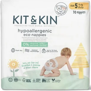 Panda Kit and Kin Kit and Kin, Biodegradowalne pieluszki jednorazowe Junior, 15+kg, mix wzorów, 30 szt. - Pieluchy Panda Kit and Kin Kit and Kin, Biodegradowalne pieluszki jednorazowe Junior, 15+kg, mix wzorów, 30 szt. - Pieluchy - miniaturka - grafika 3