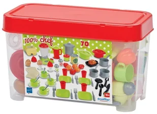 Ecoiffier Smoby Zestaw Obiadowy 70 akcesoriów 2598 - Zabawki AGD - miniaturka - grafika 2