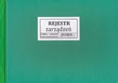 Druki akcydensowe - Firma krajewski Rejestr zarządzeń [Pu/Rzd-1] Pu/Rzd-1 - miniaturka - grafika 1