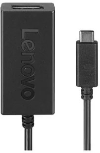 Lenovo 4X90Q93303 USB-C to DisplayPort Adapter, Black 4X90Q93303 - Adaptery i przejściówki - miniaturka - grafika 3