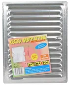 Kratki wentylacyjne - Maxpol kratki KRATKA ALUMINIOWA 175*220MM UCHWYT ROZPRĘŻNY - miniaturka - grafika 1