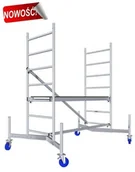 Rusztowania - Krause ClimTec rusztowanie z rolkami 125 mm wys. rob. 3,00 m (710246) - miniaturka - grafika 1