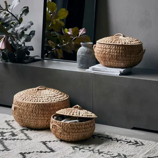 House Doctor House Doctor - Zestaw dwóch koszy Rata House Doctor - Zestaw dwóch koszy Rata - Pudła i pojemniki do przechowywania - miniaturka - grafika 2