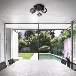 Näve Lampa sufitowa Foro, 3-punktowa, czarna/złota - Lampy sufitowe - miniaturka - grafika 4