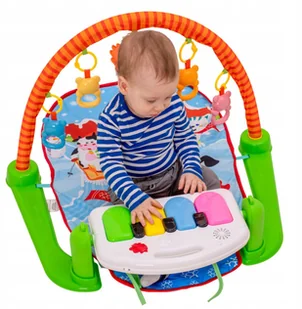 Mata Edukacyjna dla dzieci 3w1 zwierzaki pianinko - Leżaczki i huśtawki - miniaturka - grafika 8