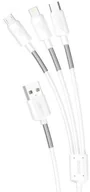 Kable USB - Dudao Dudao Kabel 3w1 4A 1,2m L8S Biały dudao_20200226104151 - miniaturka - grafika 1
