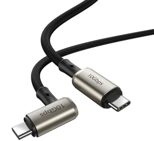 Baseus Kabel USB  Baseus Kątowy Kabel Usb Typ C Usb Typ C Vooc Quick Charge Power Delivery 100 W 5 A 1,5 M Usb 3.2 Gen 2 4K@60 Hz Czarny Catpn-01 CATPN-01 - Kable komputerowe i do monitorów - miniaturka - grafika 3
