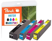 Tusze zamienniki - Peach 319972 nabój z tuszem Oryginalny Czarny, Błękitny, Purpurowy, Żółty Wielopak, Atrament - miniaturka - grafika 1