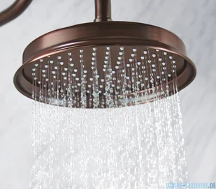 Omnires Armance deszczownica 1-funkcyjna 22x22cm miedź antyczna ArmanceWGORB - Deszczownice - miniaturka - grafika 3